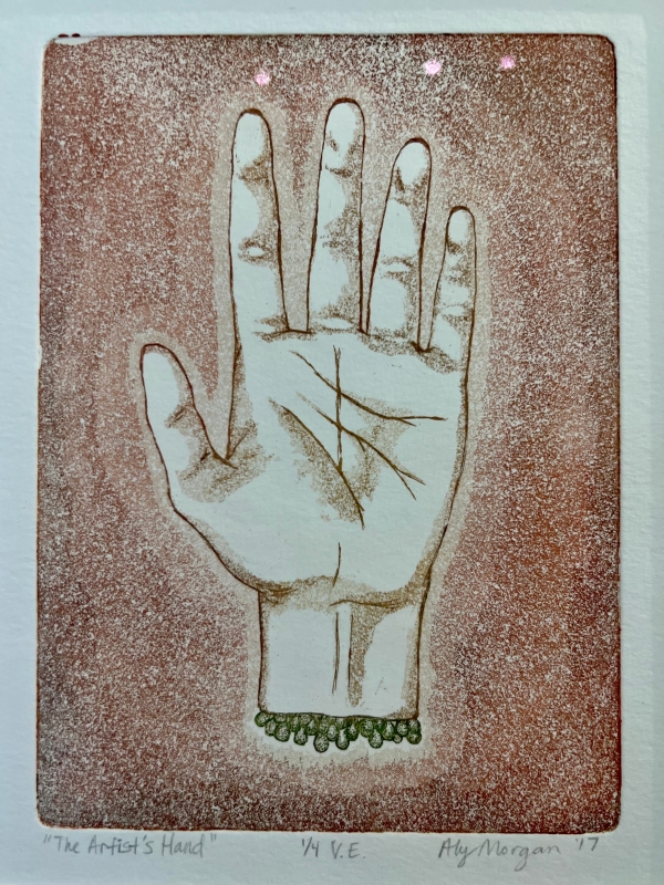 The Artists Hand 1 by artist Alyssa Morgan